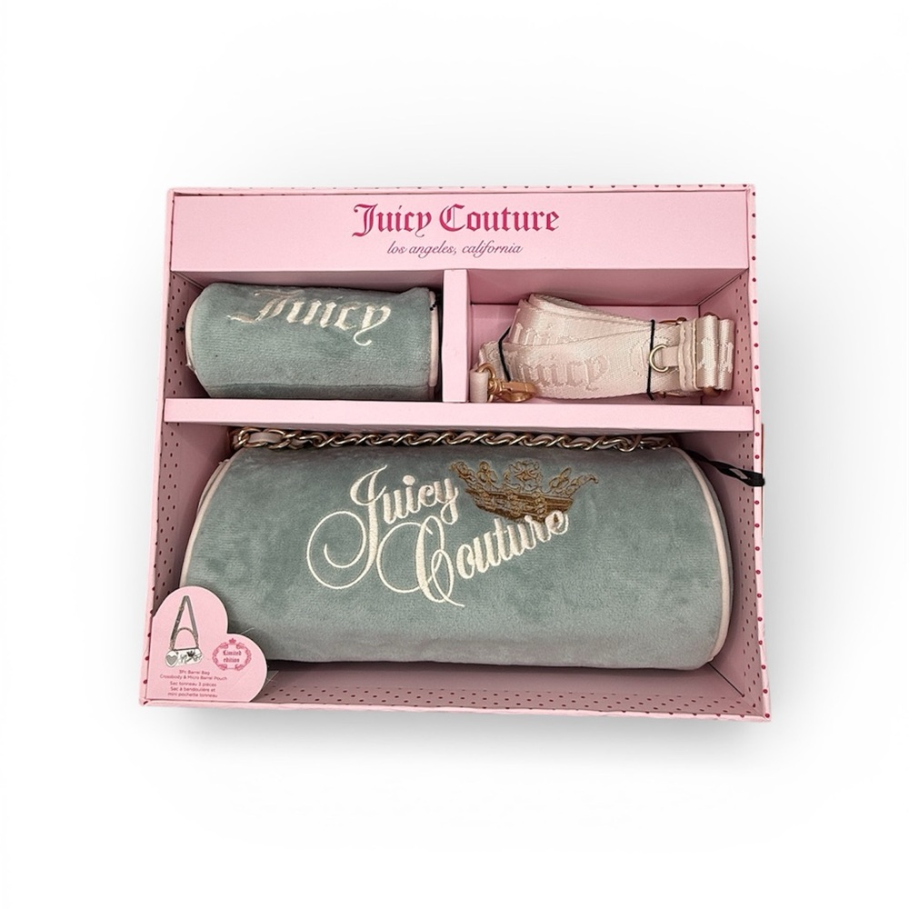 Juicy Couture Mint and Blush Accessory Set